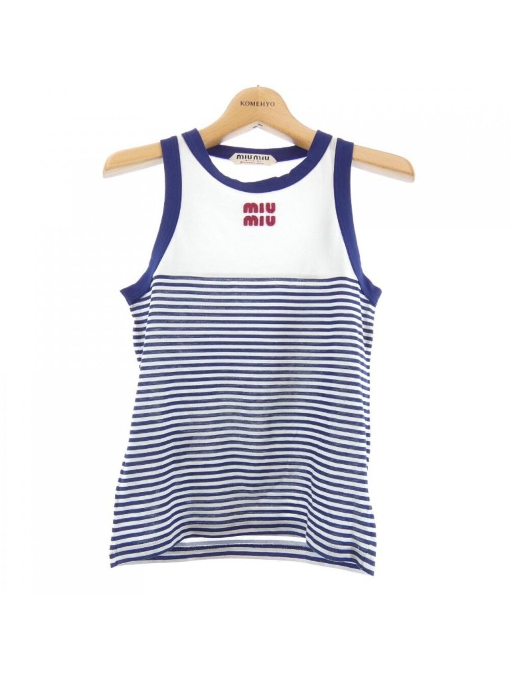 Miu Miu Upcycled Logo Tank Top